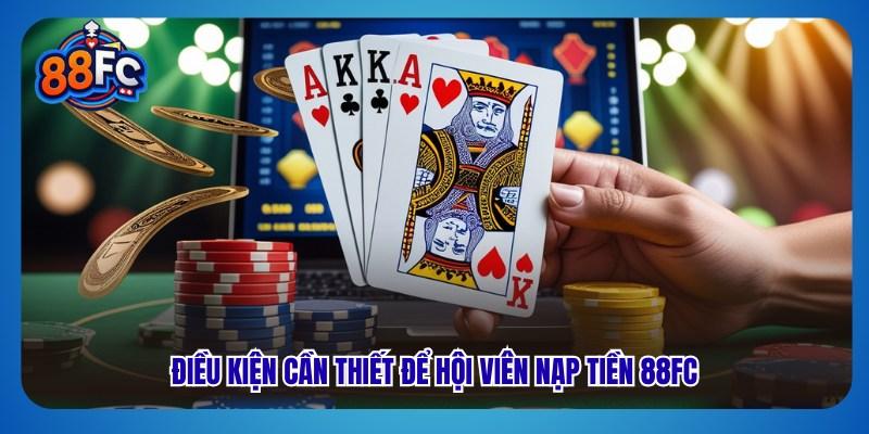 Điều kiện cần thiết để hội viên nạp tiền 88fc