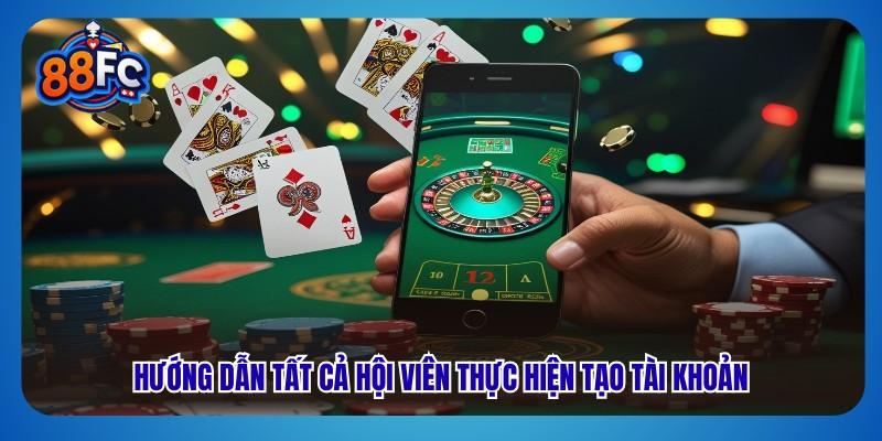 Hướng dẫn tất cả hội viên thực hiện tạo tài khoản