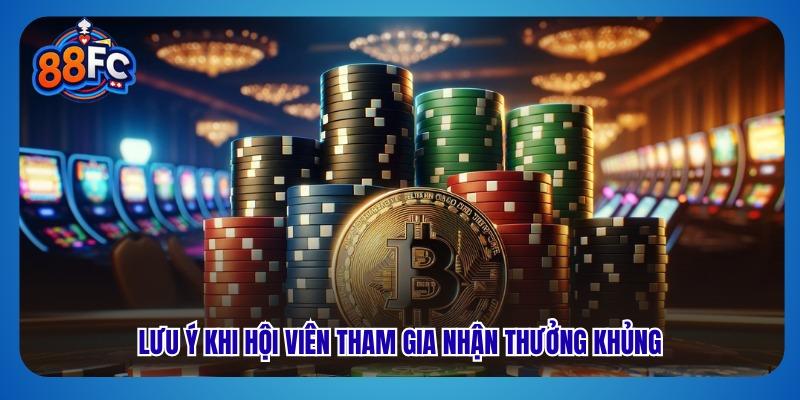 Lưu ý khi hội viên tham gia nhận thưởng khủng